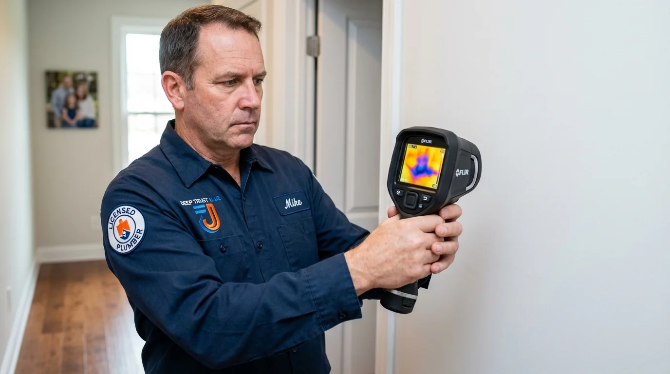 Thermal imaging leak detection by Johns Plumbing LLC in Melvindale